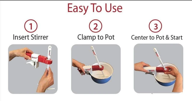 Alt view image 5 of 7 - Automatic Pot Stirrer GEN 3- Variable Speed, Self-Adjusting, Powerful, Cordless