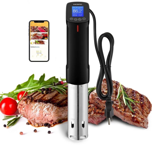 Main image of Sous Vide Cooker ISV-100W, 1000 Watts Fast-Heating W/Free APP | Sous Vide Machine Immersion Circulator w/ 14 Free Preset Recipes , Thermal Immersion w/ Smart Timer, Calibration Function