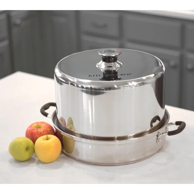 Alt view image 6 of 6 - Steam Canner with Temperature Indicator (Stainless Steel Steam Canner)