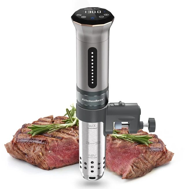 Main image of Sous Vide Cooker Machine Ultra-quiet 1100 Watts Sous Vide G300S | Precision Cooker IPX7 Waterproof Stainless Steel, Suvee Cooker Immersion Circulator Accurate Temp Digital LED Touch Screen
