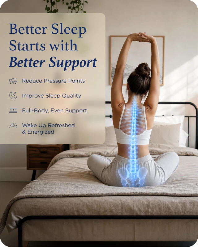Alt view image 2 of 7 - Original Bunkie Board Queen Size (60x80) - Under Bed Support | Non-Slip Breathable Bed Support Board for Slatted Bed Frame, Anti-Sag, Noise Minimizing Moisture Resistant Bed Board