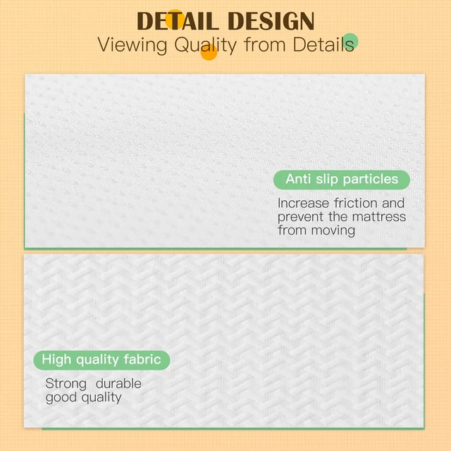 Alt view image 4 of 7 - 8 Inch Twin Mattress | White | Green Tea Gel Memory Foam | Medium Firm Feel | Pressure Relieving, Cooling & Breathable | Fiberglass Free | Bed-in-a-box | CertiPUR-US Certified