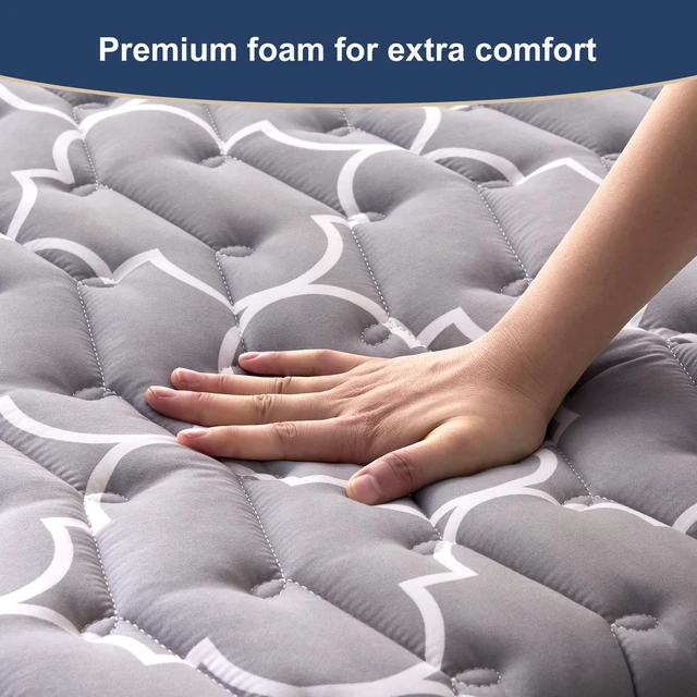 Alt view image 5 of 7 - 6th Generation Japanese Floor Futon Mattress - Extra-Thick 9-Layer Modern Futon with 100% High-Density Foam, Portable Floor Mattress Sleeping Pad for Adults, Guest Room, Dormitory, Queen Size(60"X80")