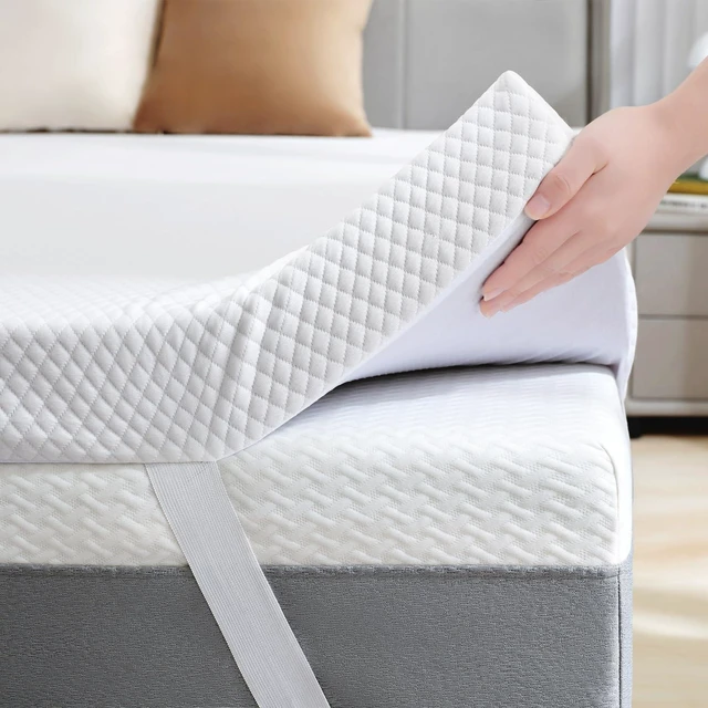 Main image of 3 Inch Gel Memory Foam Mattress Topper Twin XL Size for College Dorm, Ventilated High Density Pad for Back Pain, Bed Topper with Removable Soft Cover, CertiPUR-US Certified