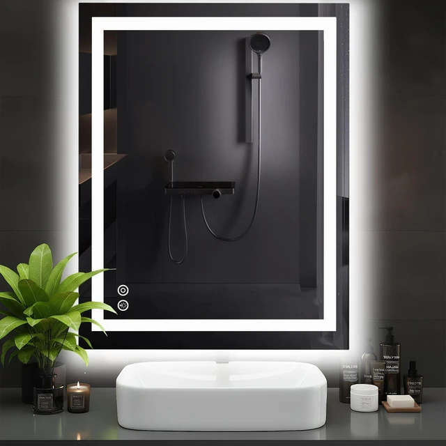 Main image of 36.1"x48.1" LED Bathroom Mirror, Bathroom Vanity Mirror | Smart Anti-Fog, Front Light and Backlit, 3 Color Temperatures, Dimmable, Memory Function