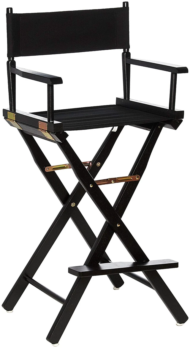 Main image of Director's Chair ,Black Frame/Black Canvas,30" - Bar Height