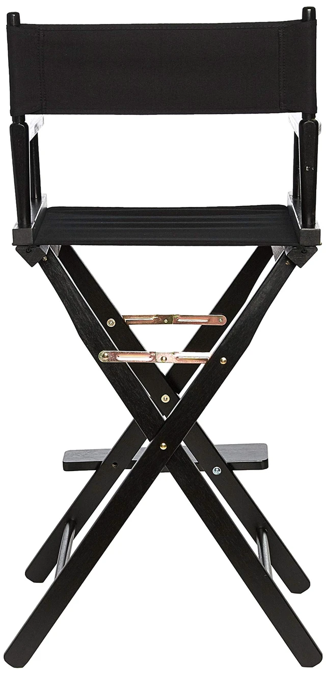 Alt view image 4 of 7 - Director's Chair ,Black Frame/Black Canvas,30" - Bar Height