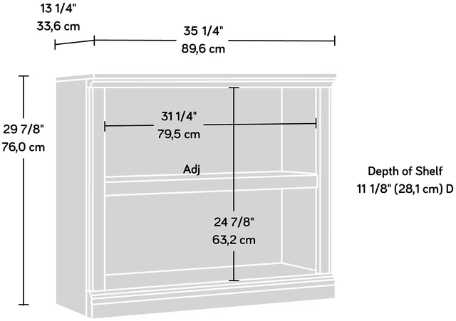 Alt view image 3 of 6 - 2 Tier Book Shelf Wooden Bookcase Multipurpose Bookshelf for Home Office, Living Room, in Oiled Oak