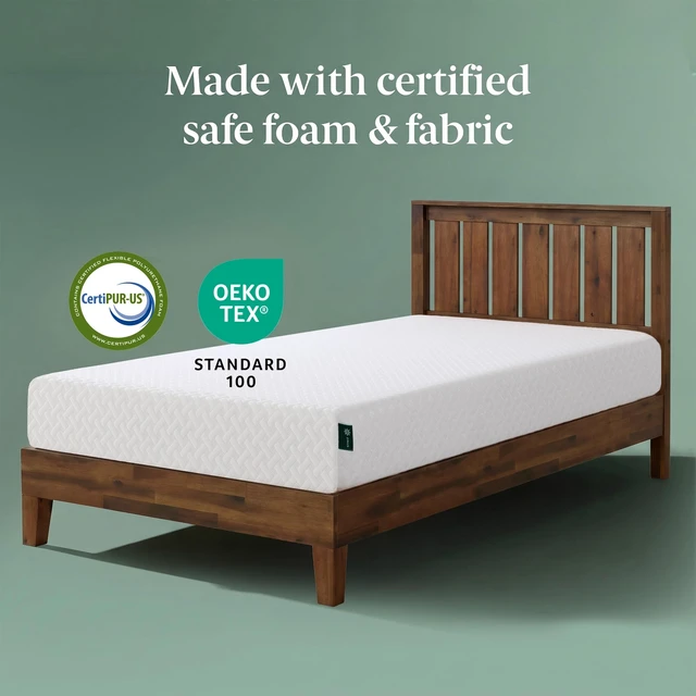 Alt view image 4 of 7 - 6 Inch Twin Cooling Essential Memory Foam Mattress, Medium Feel | Designed for Cooler Sleep, Soothing Pressure Relief, Just-Right Medium Feel, CertiPUR-US & OEKO-TEX Certified Materials