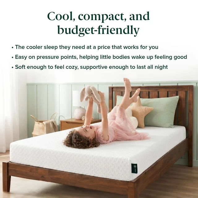 Alt view image 7 of 7 - 6 Inch Twin Cooling Essential Memory Foam Mattress, Medium Feel | Designed for Cooler Sleep, Soothing Pressure Relief, Just-Right Medium Feel, CertiPUR-US & OEKO-TEX Certified Materials