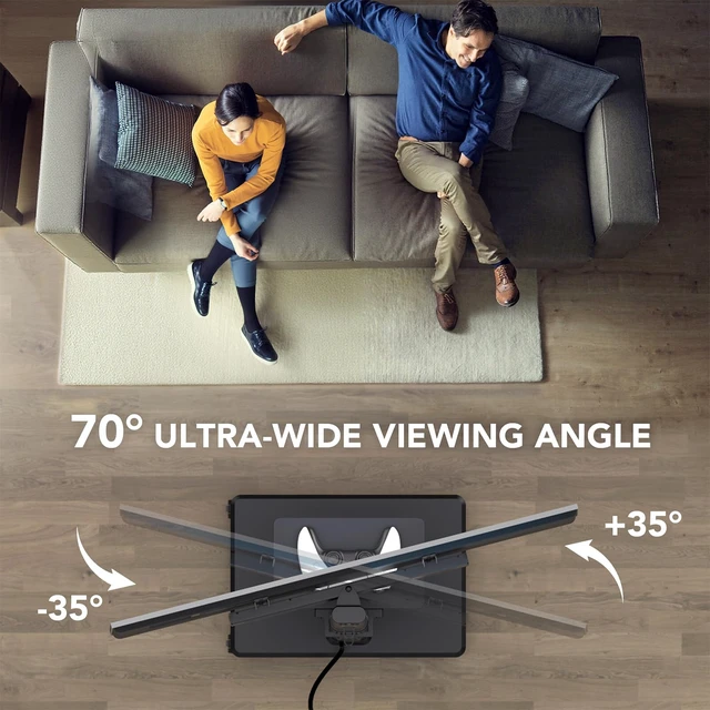Alt view image 4 of 7 - Mobile TV Stand with Power Outlets&Shelf, Floor Portable TV Stand with Wheels for 27-65Inch LCD LED OLED Flat/Curved Panel Screen, Swivel,Height Adjustable&Wood Base, RollingTV Cart Black