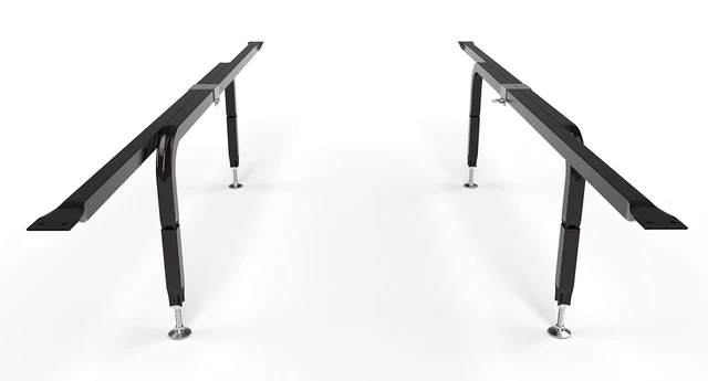 Alt view image 3 of 7 - Bed Slats Center Support System | Adjustable Length & Height Tubular Steel with 4 Legs | Fits Full, Queen, King & California King Bed Frames