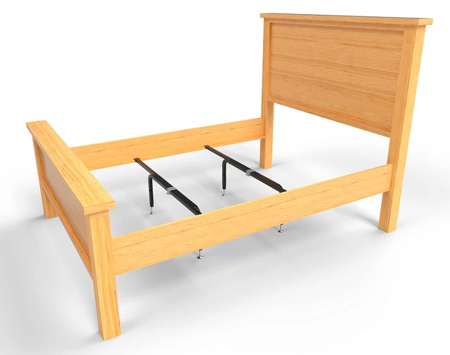 Alt view image 5 of 7 - Bed Slats Center Support System | Adjustable Length & Height Tubular Steel with 4 Legs | Fits Full, Queen, King & California King Bed Frames