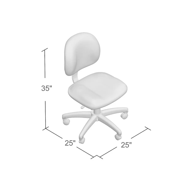 Alt view image 4 of 7 - Black Deluxe Posture Chair, Model Number: 217EBONY
