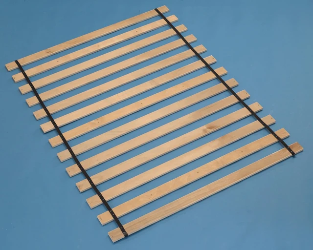 Alt view image 2 of 2 - Platform Full Roll Slats, Full Size Bunkie Board Alternative, Replacement Bed Slats, Low-Profile Mattress Support with Pre-Drilled Pilot Holes, Brown
