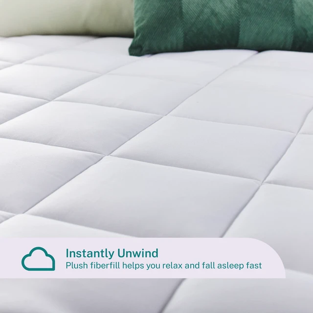 Alt view image 5 of 7 - Dual Layer 4 Inch Memory Foam Mattress Topper, Twin Size, Ultra Soft Support, 3 Inch Cooling Gel Memory Foam Plus 1 Inch Fluffy Pillow Top Cover