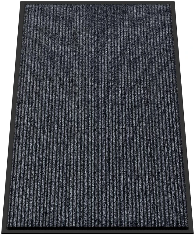 Main image of Front Door Mat, 4'x6' Indoor Outdoor Entrance Mat | Commercial Floor Mats Entrance, Heavy Duty Durable Welcome Mats, Rubber Backing Non Slip Outdoor Mats for Entryway,Dark Gray