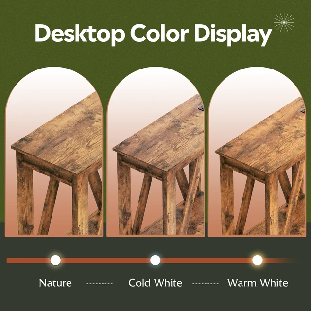 Alt view image 7 of 7 - Farmhouse End Tables Living Room, Narrow Side Table with Charging Station, Slim End Table, Side Table for Bedroom, Small Spaces, 2 USB and 2 Power Outlets, 11.8" D x 23.6" W x 23.74" H