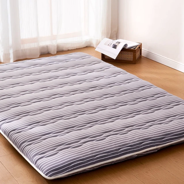 Alt view image 2 of 7 - Premium Foam Japanese Floor Mattress Futon Mattress,100% High Density Comfortable Foam,Thicken Tatami Mat Sleeping Pad,Portable Kids Adults Sleeping Mats for Guest Room, Dormitory