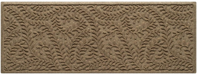 Main image of Boxwood Front Door Mat Indoor Outdoor Entrance, All-Weather Mats | Heavy Duty Outdoor Doormats, Non-Slip Rubber Backing, Dirt & Moisture Trapper, Low Profile, Made in USA, 22"x59", Camel