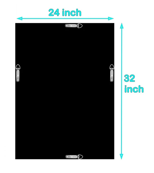 Alt view image 7 of 7 - Crystal Crush Diamond Rectangle Silver Mirror for Wall Decoration 24x32inch Wall Hang Frameless Mirror Acrylic Diamond Decor.