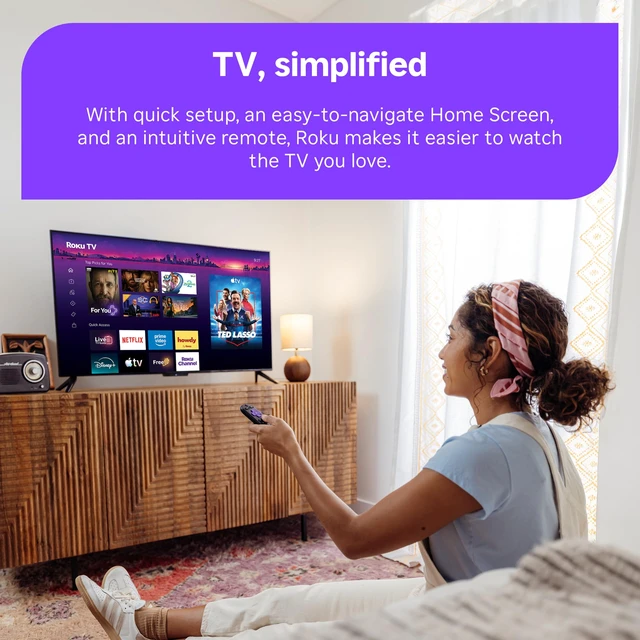 Alt view image 5 of 7 - 32-Inch Select Series Smart TV 2026-1080p Full HD TV - TV | Flat Screen LED Television with Voice Remote, Wi-Fi & Bluetooth Headphone Mode - Streaming Live Local News Sports & Movies