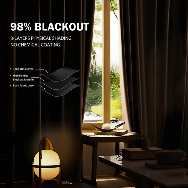 Alt view image 4 of 7 - Room Divider Ceiling Mounted Curtains Track Sets Extra Wide Blackout Curtain Flexible Tracks for Bedroom Privacy Partition Separator, 1 Panel Black Drape and White Rail, W12.5 x H8ft