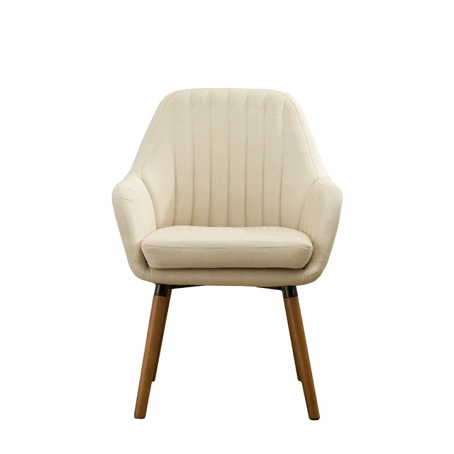 Alt view image 4 of 6 - Tuchico Contemporary Fabric Accent Chair, Arm Rest, Tan