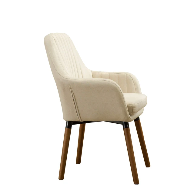 Alt view image 6 of 6 - Tuchico Contemporary Fabric Accent Chair, Arm Rest, Tan