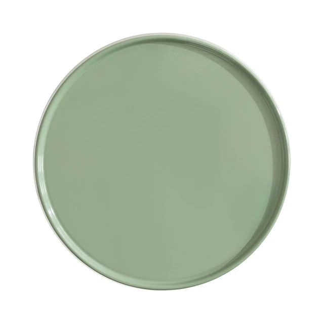 Alt view image 7 of 7 - Sanzo Modern Round Metal Pedestal Drink Table, 9 x 9 x 23, Soft Green, Decorative Martini Table with Trumpet Base for Use as Indoor Plant Stand or Living Room Mini Table