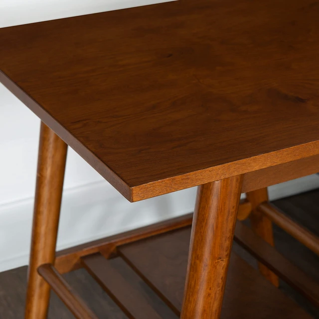 Alt view image 3 of 7 - Melissa Mid-Century Walnut End Table