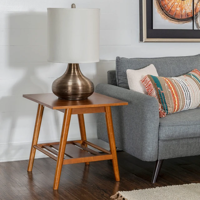 Alt view image 2 of 7 - Melissa Mid-Century Walnut End Table