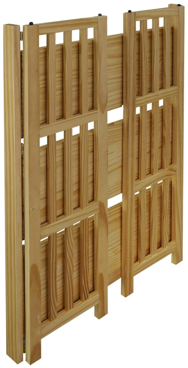 Alt view image 3 of 7 - Soho Manhattan 4-Shelf Folding Bookcase 26"" Wide - Natural (333-40)