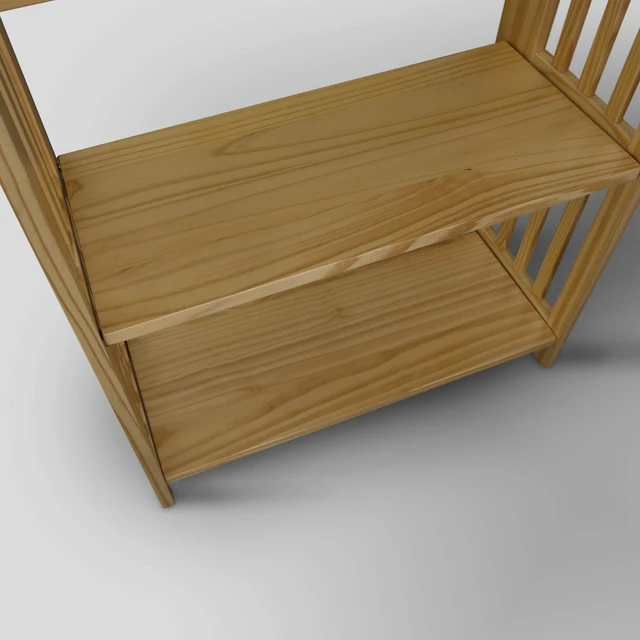 Alt view image 7 of 7 - Soho Manhattan 4-Shelf Folding Bookcase 26"" Wide - Natural (333-40)