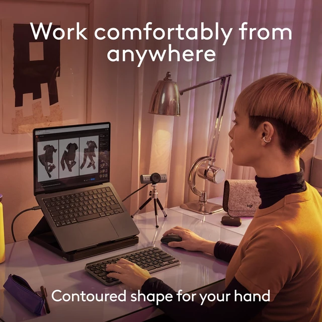 Alt view image 7 of 7 - MX Anywhere 3S Mac Compact Wireless Mouse 8K DPI - Space Grey | MagSpeed Scrolling,8K DPI, Quiet Clicks, Programmable Buttons, MacBook Pro, MacBook Air, iMac, iPad models, USB-C, Bluetooth