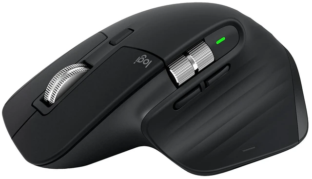 Main image of MX Master 3S - Performance Wireless Mouse with Ultra-Fast Scrolling, Ergo, 8K DPI, Track on Glass, Quiet Clicks, Bluetooth, Windows, Linux, Chrome, Black