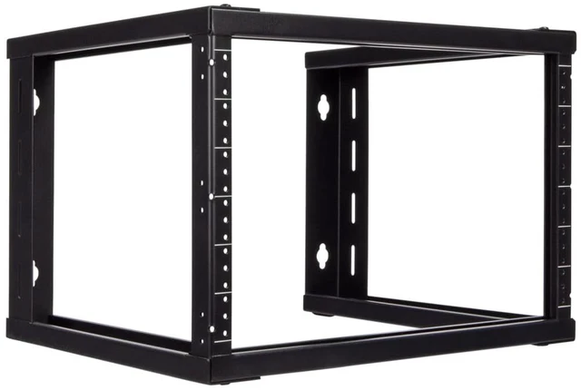 Main image of 6U Wall Mount Rack - Server Rack for 19 Inch IT Equipment Open Frame Rack Network Rack for AV & Server Equipment 16 Deep Rack, Black