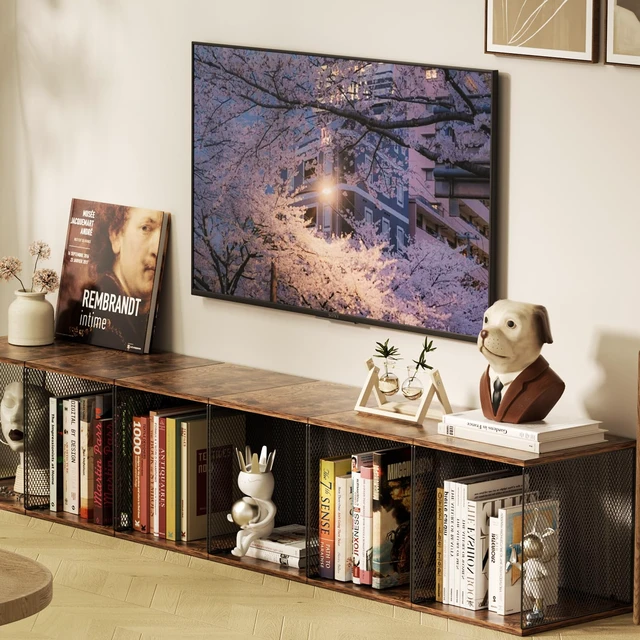 Alt view image 4 of 7 - 3 Cube Vinyl Record Storage | DIY Stackable 120-150 Records Visualize Album Storage Record Storage Crate