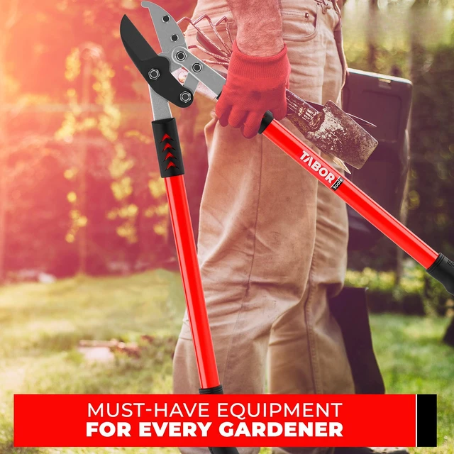 Alt view image 3 of 7 - GG12A Anvil Lopper with Compound Action, 30 Inch Tree Trimmer & Branch Cutter, Heavy Duty Tree Pruner with 2 Inch Cut Capacity, Chops Thick Dry Branches with Ease