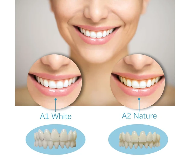 Alt view image 5 of 7 - Dentures DIY Kit, Easy-to-Make Partial Full Fake Teeth, Natural | DIY Kit for Women and Men, All Parts Included. Upper and Lower Pieces. Multi-Color Material. Spares to Remake False Teeth.