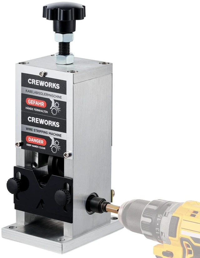 Main image of Manual Wire Stripper Machine, 0.06"-1" Wire Stripping Machine, Wire Stripping Tool for 1.5-25mm Scrap Wire, Drill Powered Cable Stripper for DIY Cable, Copper Wire Stripper for Leftover Cable