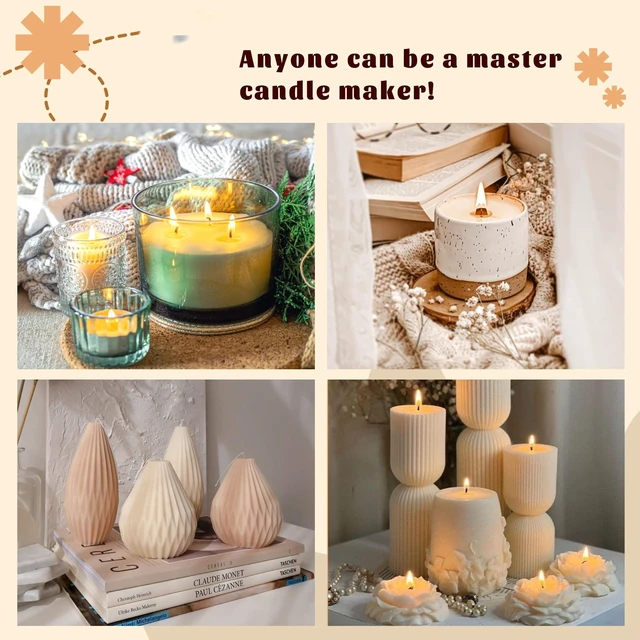 Alt view image 5 of 6 - 2-in-1 Candle & Soap Making Kit for Adults Begineers DIY Craft Kit | Complete Candle and Soap Supplies Kit with Melter, DIY Kit Make Soaps and Scented Candles, Soap Base, Soy Wax, Molds