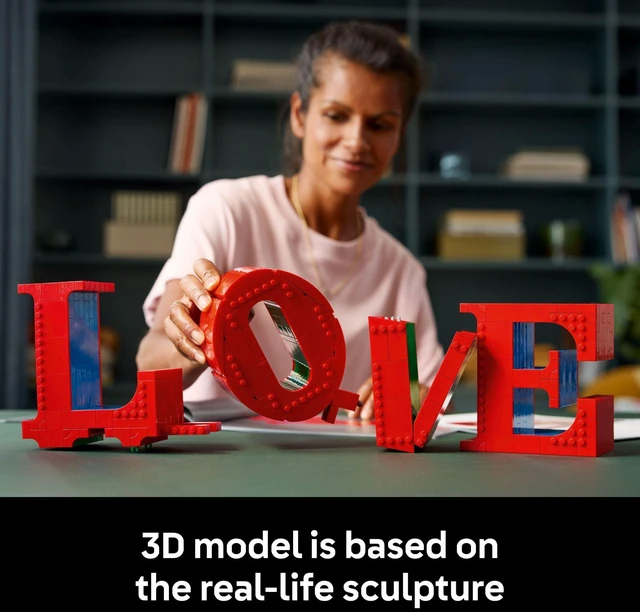 Alt view image 3 of 6 - Art Love Collectible Building Set - DIY Kit for Adults, Ages 18+ - Gifts for Birthdays - Home Decor to Display on Table - 31214