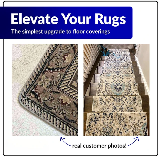 Alt view image 6 of 7 - DIY Carpet Binding Tape - Regular Style Edge Trim - Grey, 54 LFT | Do-It-Yourself Glue On Rug Edging for Indoor, Durable & Easy Carpet Binding Tape To Finish Edge, USA Made Flooring Products