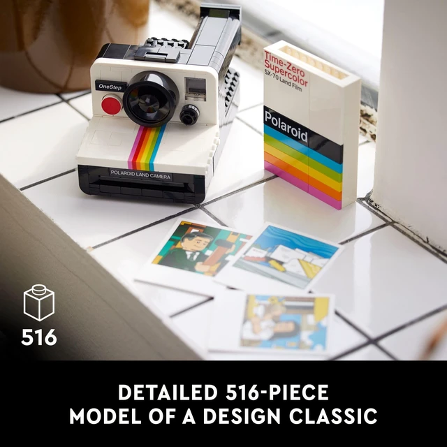Alt view image 2 of 6 - Ideas Polaroid OneStep SX-70 Building Set for Adults - Vintage Polaroid Model DIY Craft Kit, Ages 18+ - Gift for Birthdays - 21345