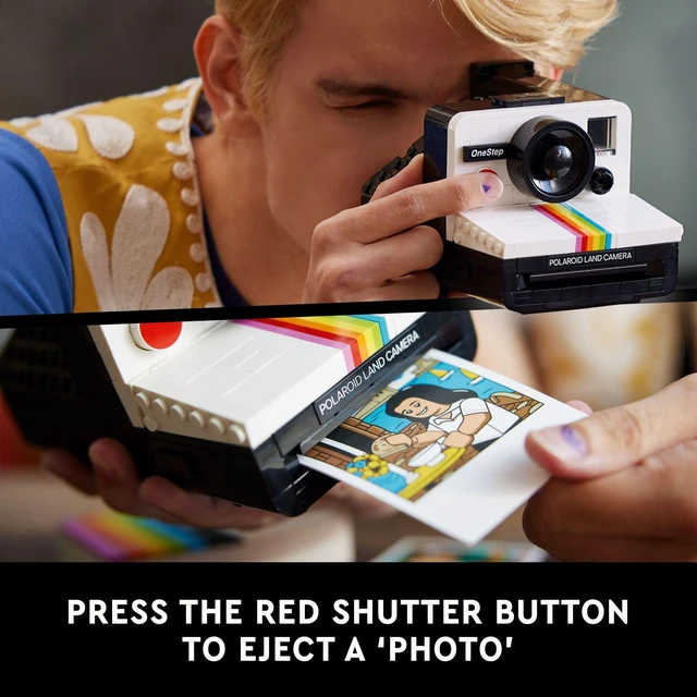 Alt view image 5 of 6 - Ideas Polaroid OneStep SX-70 Building Set for Adults - Vintage Polaroid Model DIY Craft Kit, Ages 18+ - Gift for Birthdays - 21345
