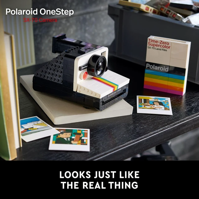 Alt view image 6 of 6 - Ideas Polaroid OneStep SX-70 Building Set for Adults - Vintage Polaroid Model DIY Craft Kit, Ages 18+ - Gift for Birthdays - 21345