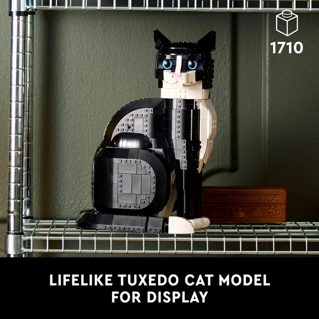 Alt view image 2 of 6 - Ideas Tuxedo Cat - Building Sets for Adults, Ages 18+ - DIY Crafts Kit for Home Decor, Living Room or Bedroom - Gift for Animal Lovers - 21349