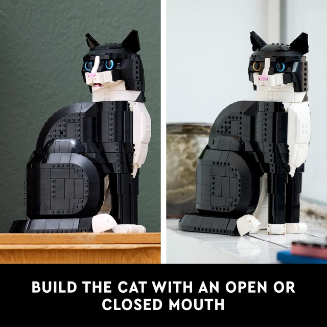 Alt view image 5 of 6 - Ideas Tuxedo Cat - Building Sets for Adults, Ages 18+ - DIY Crafts Kit for Home Decor, Living Room or Bedroom - Gift for Animal Lovers - 21349
