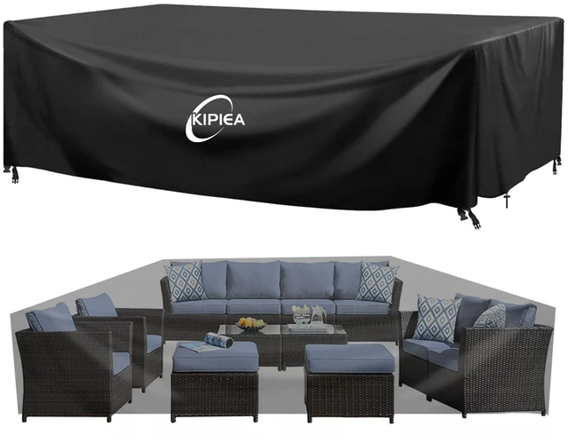 Main image of Outdoor Furniture Covers Waterproof, 420D Heavy-Duty Patio Furniture Set Covers, No Tears Anti UV No Fading(138" L x 103" W x 36" H)